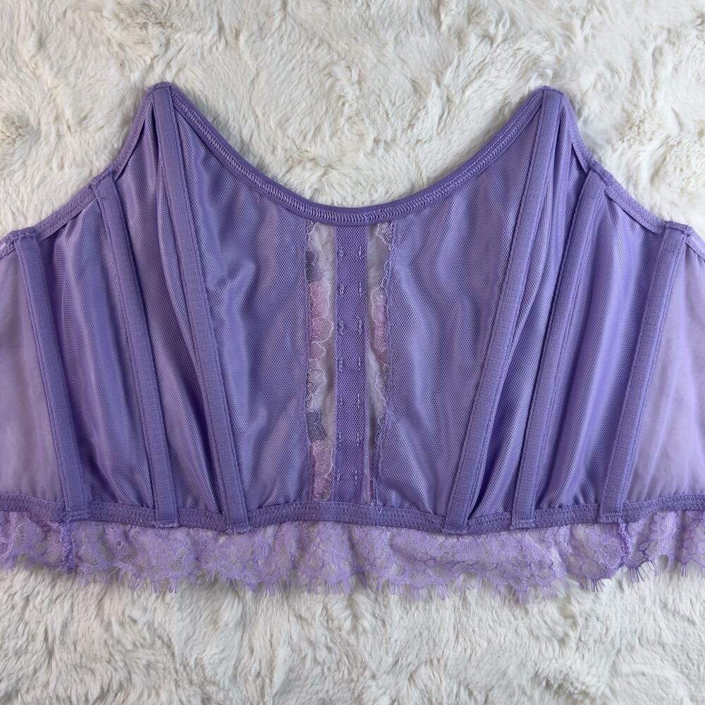 NWT Victoria’s Secret Dream Angels Floral Embroidered Strapless Corset Top S - Picture 6 of 6